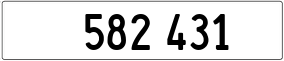 Truck License Plate